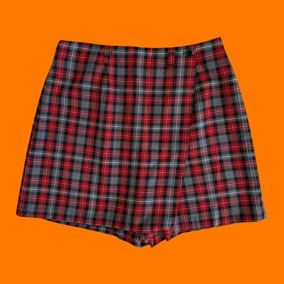 We Too Sportswear Dresses & Skirts - 90's vintage plaid high waisted mini skort MEDIUM